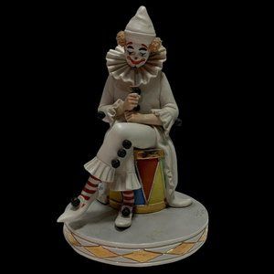 Vintage Capodimonte Sandro Maggioni 1982 Pagliacci‎